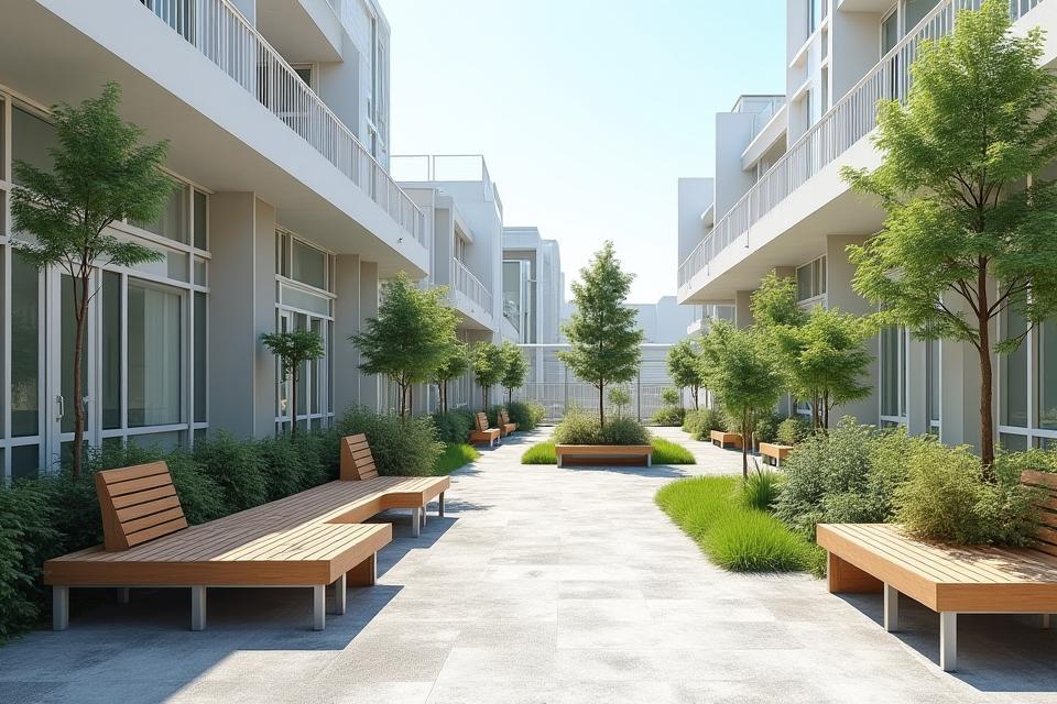 Urban micro park modular installation